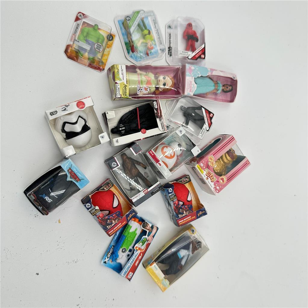 Lot of Shopkins Mini Brands with Other Small Toys