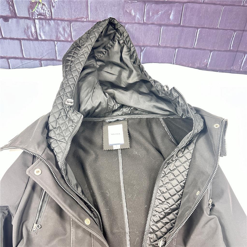 Nautica Black  Jacket with Hood  Womens L