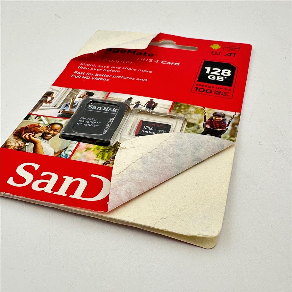 SanDisk 128 GB A1 ImageMate MicroSDXC UHS-I Card With Adapter 100 MB/S Full HD