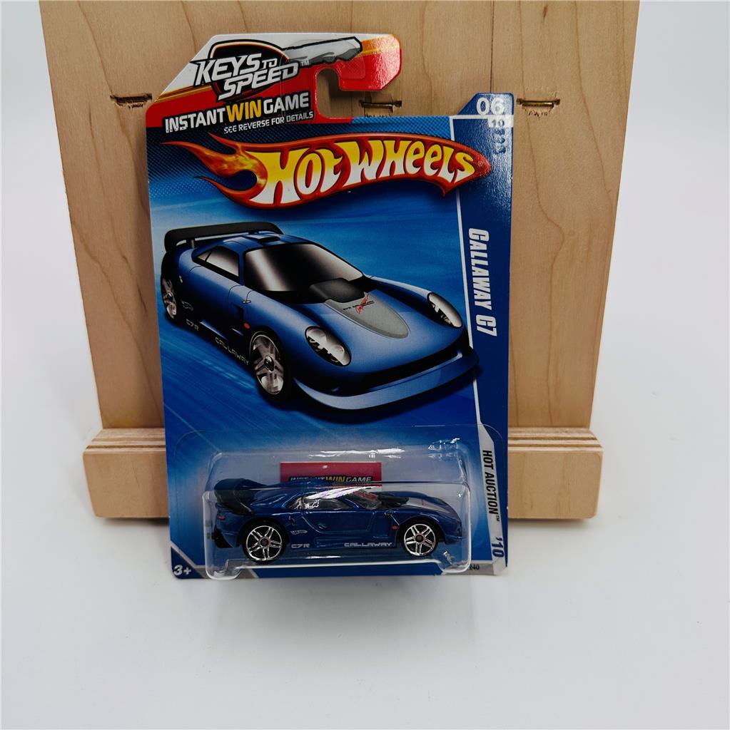 Hot Wheels Callaway C7 Blue 2010 #164/240 Hot Auction #6/10