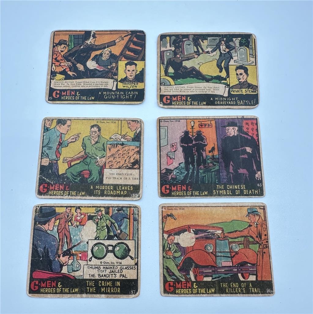 G-Men and Heroes of the Law, Gum Inc #5 63, 96, 137, 15, 135
