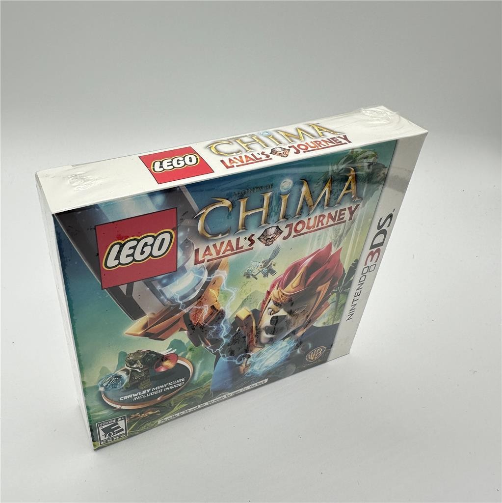 LEGO LEGENDS OF CHIMA LAVAL'S JOURNEY Nintendo 3DS BUNDLE CRAWLEY MINIFIGURE NEW