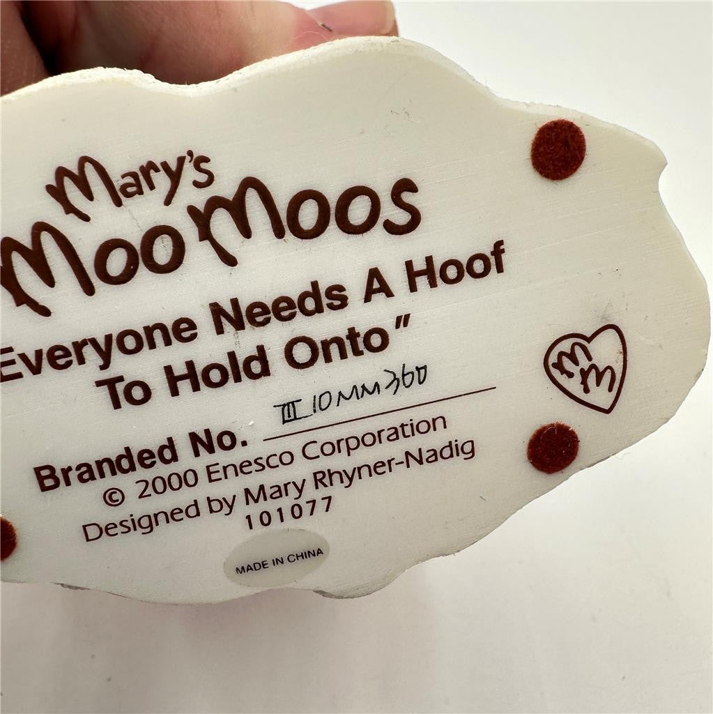 Marys Moo Moos Everyone Needs A Hoof To Hold Onto Cow Figurine 2000