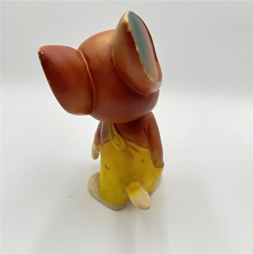 VINTAGE CIRCA 1950S - 1960S MOUSE VINYL RUBBER SQUEEZE / SQUEAK TOY 9 1/2" TALL