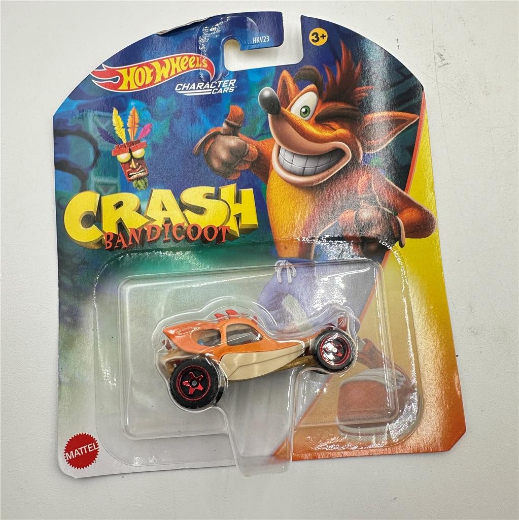 Hot Wheels Character Cars Crash Bandicoot Diecast Vehicle Brand 2022