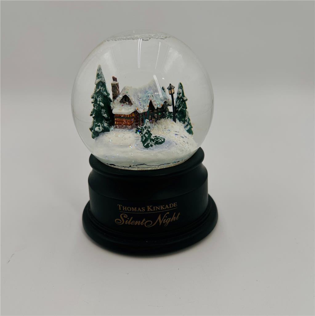 Thomas Kinkade Silent Night Snow Globe