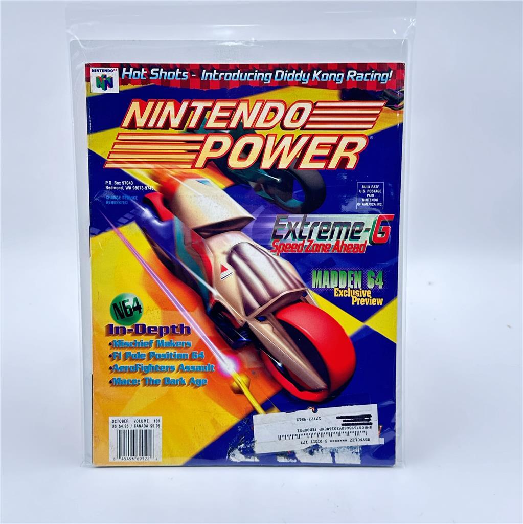 Nintendo Power Volume 101 Extreme-G Nintendo 64 Cover w/ Madden 64 Poster