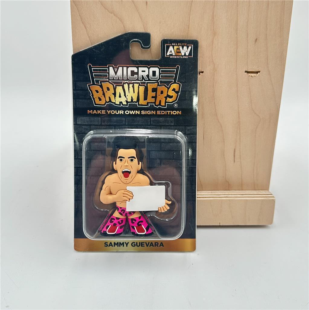3" Sammy Guevara Make Your Own Sign Edition Micro Brawlers By All Elite Wrestli
