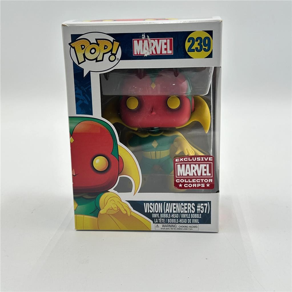 Funko Pop! Vision Avengers #57 NIB #239 Collector Corps Exclusive