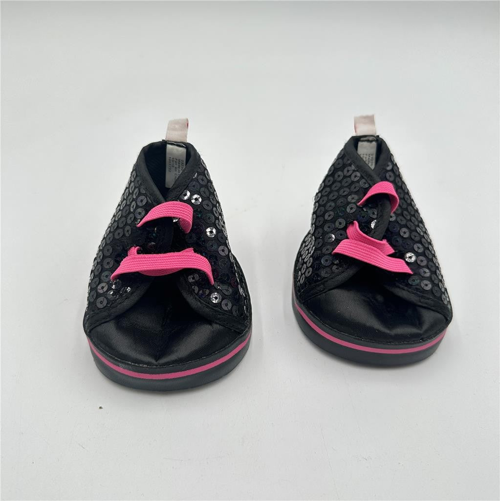 BUILD A BEAR WORKSHOP Clothing Black Sequins Pink Honey Girls Shoes