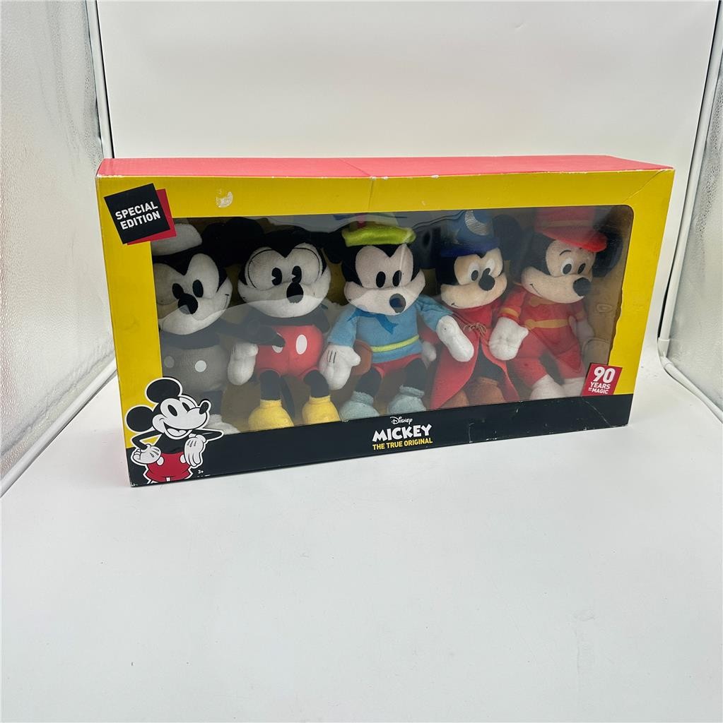Disney Mickey Mouse 90 Years of Magic Plush 5 Piece Set The True Original Pack