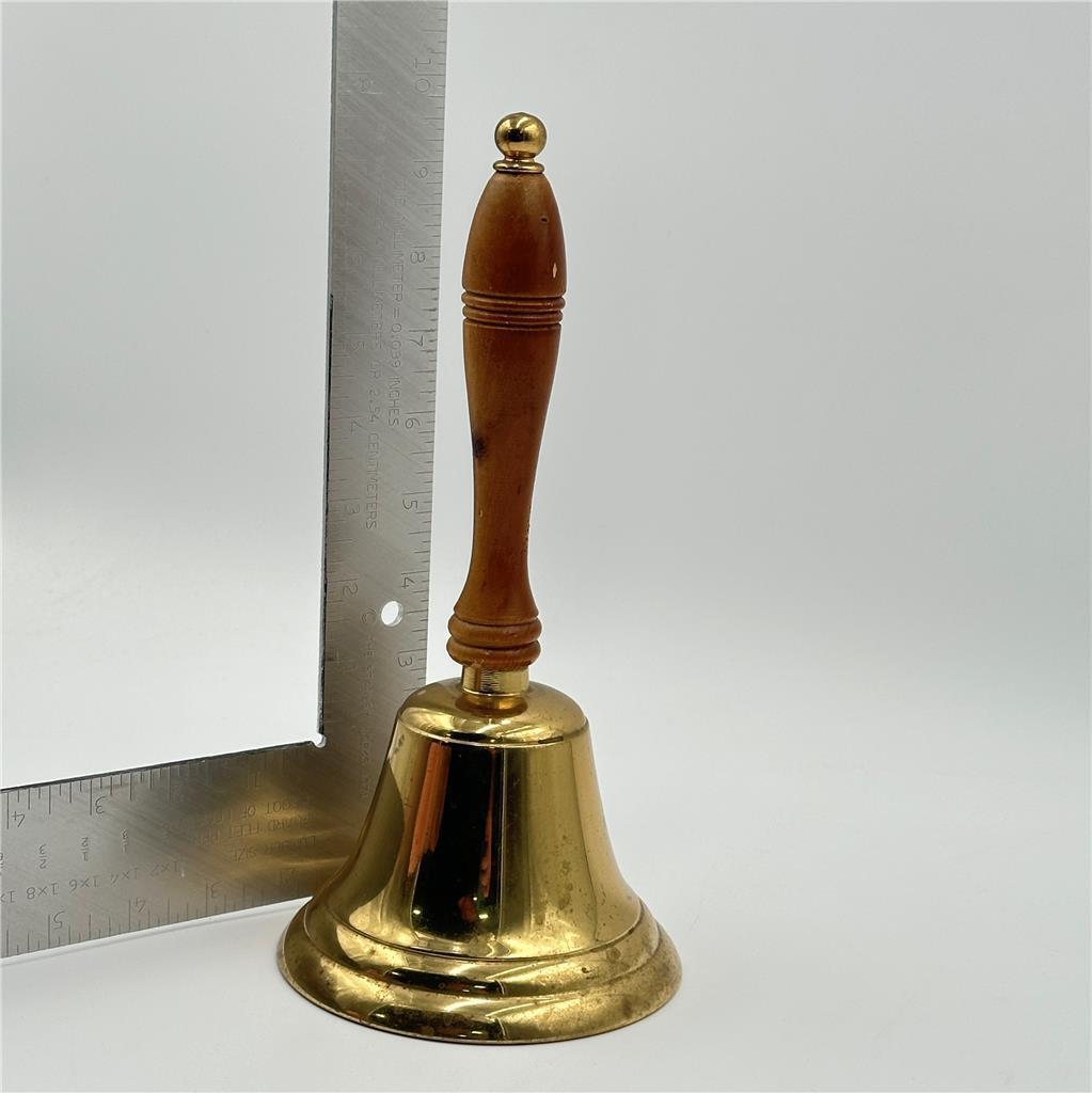 Brass Bell with Wooden Handle
