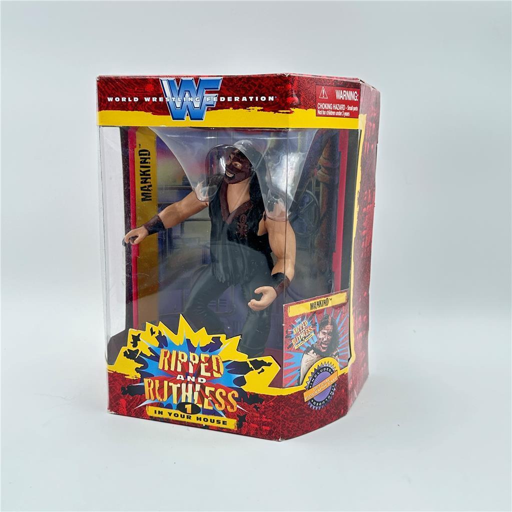 WWE Wrestling Ripped and Ruthless 1997 Series 1 Mankind Action Figure WWF Toy