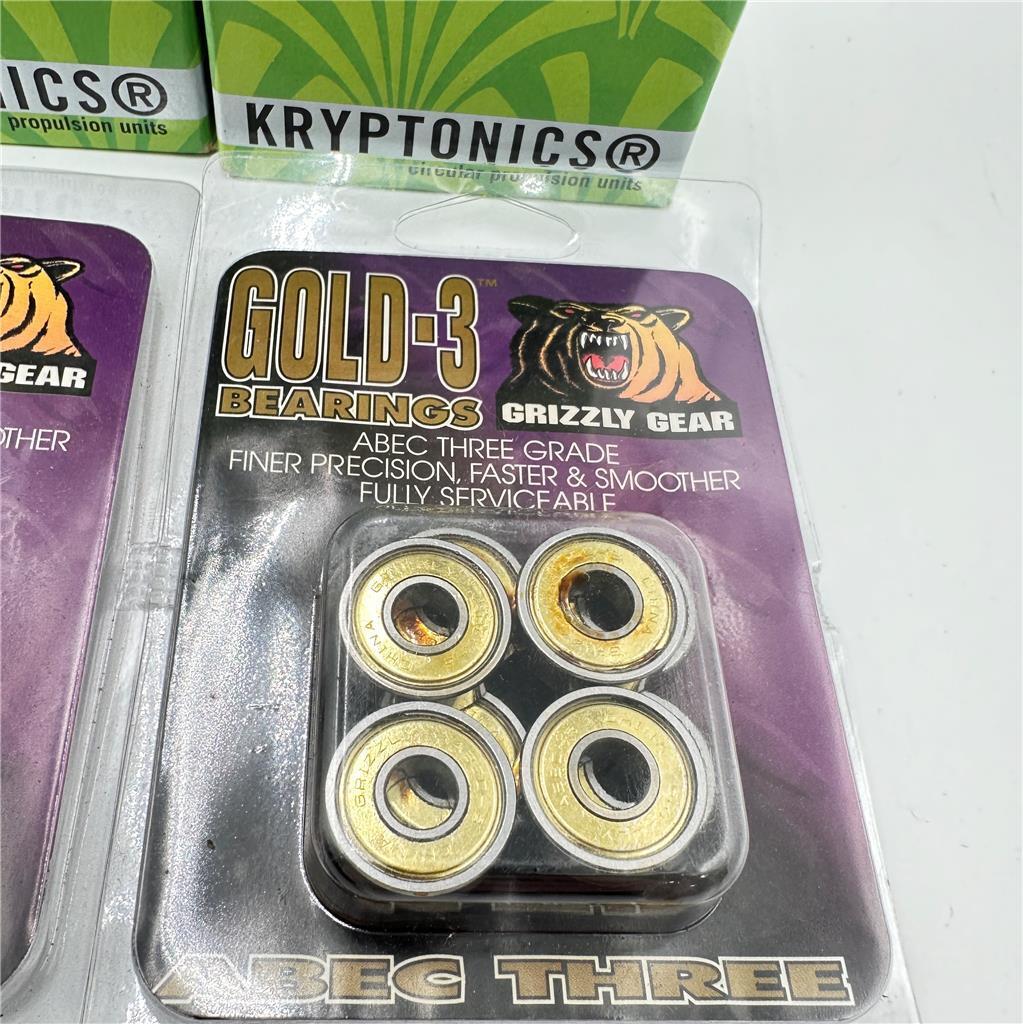 Lot of Two 4 Kryptonics Circular Propulsion Units 72MM 88A and 2 Grizzly Gear Go