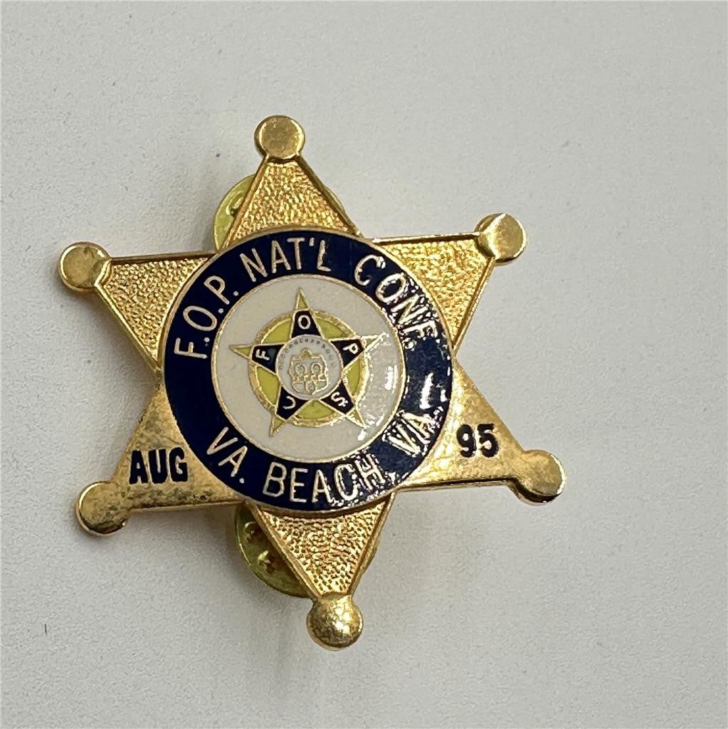 FOP Fraternal Order Of Police Aug 95 Virginia Beach, VA Pin