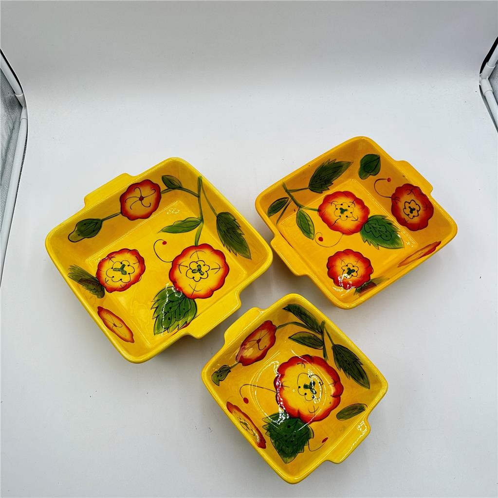 Temptations by Taa Poppy Passion 3 Piece Casserole Set