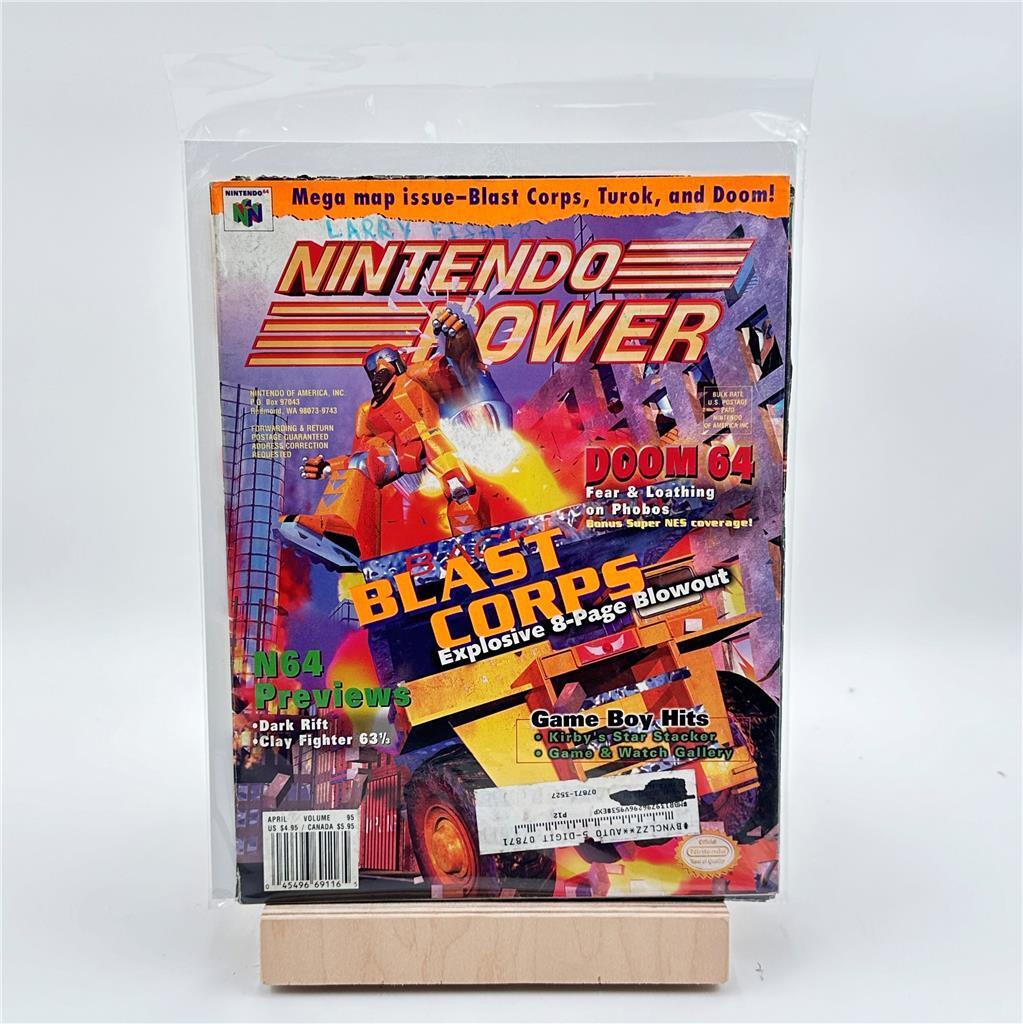 Nintendo Power Magazine Volume 95 April 1997 Blast Corps Doom Poster