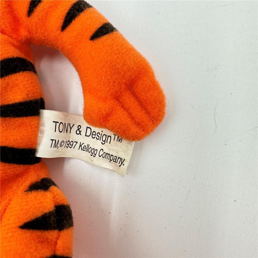 1997 Tony The Tiger Kellogg's Frosted Flakes 8" Vintage Plush Mascot Toy Doll