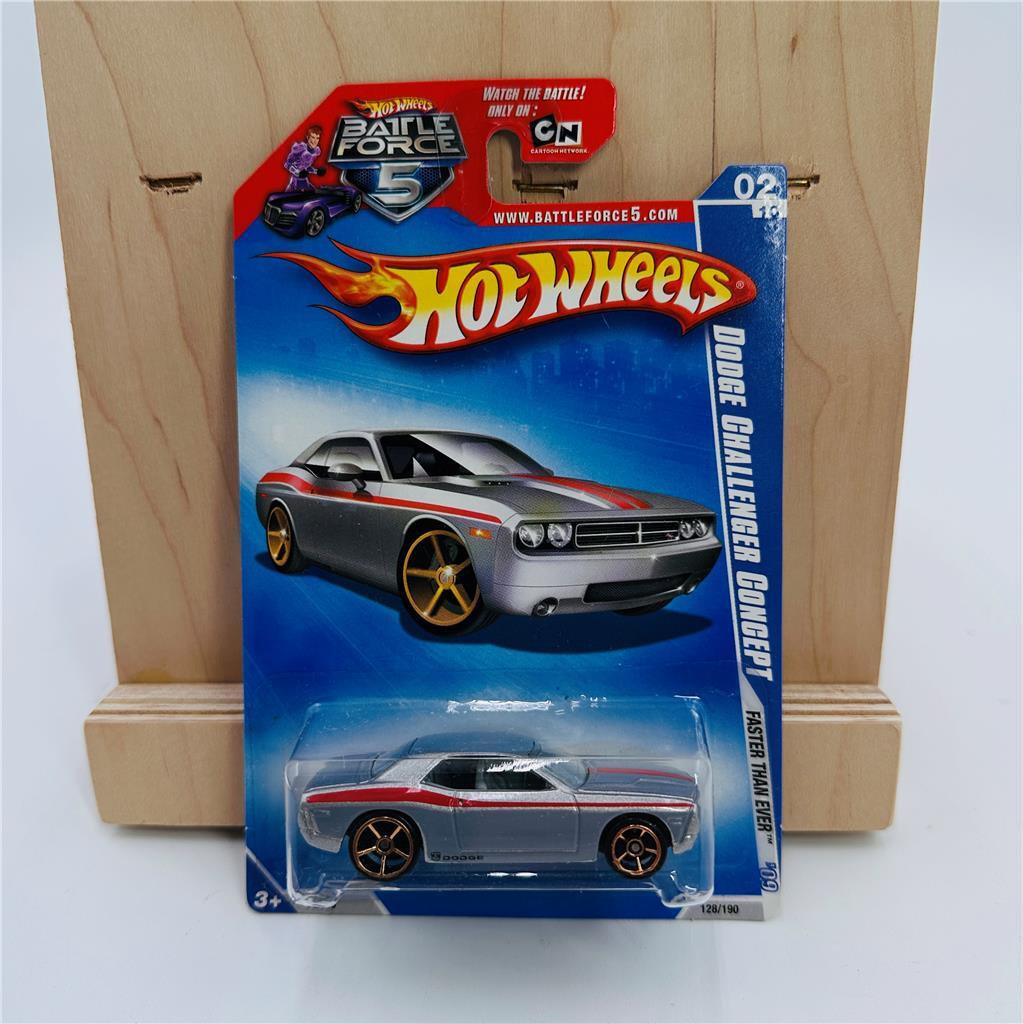 2009 Hot Wheels #128 Faster Than Ever 2/10 DODGE CHALLENGER CONCEPT Gray with Re