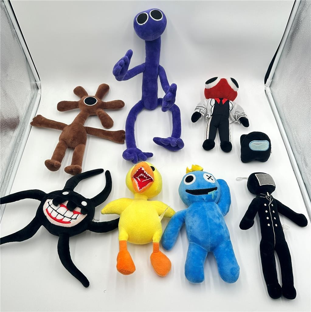 Lot of 8 Rainbow Friends  Monster Plushes Stuffed Animals