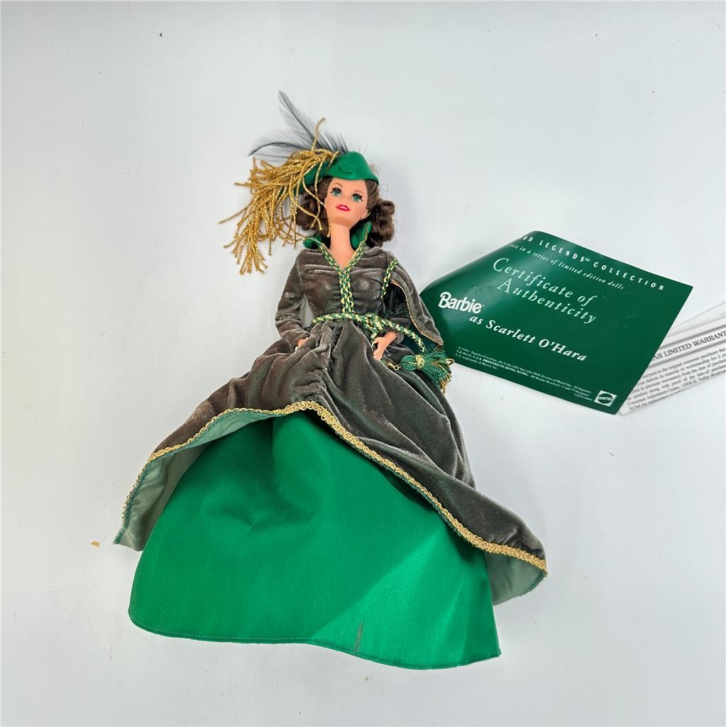 1994 BARBIE SCARLETT O'HARA Hollywood Legends Gone With The Wind 12045 See Descr