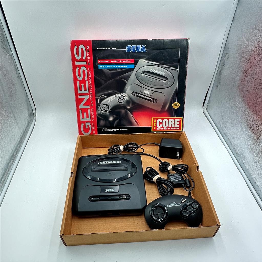 Sega Genesis The Core System 16-Bit Graphics Untested Missing Side Cover