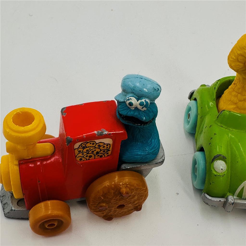 Lot of 6 Sesame Street Muppets 1981 Hasbro Die Cast Cars
