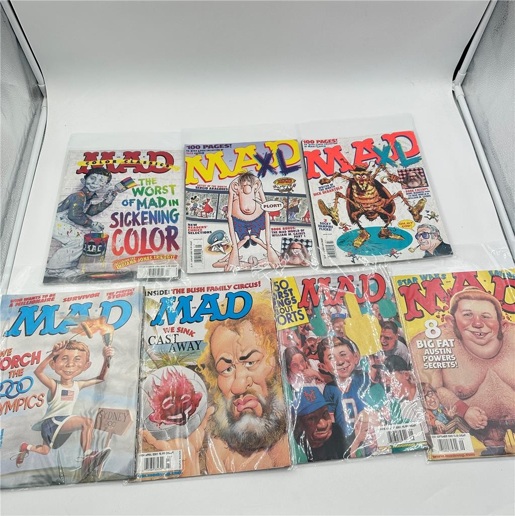 Lot of  7 Mad Magazines from  2000-2002