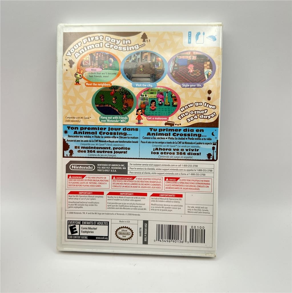 Animal Crossing: City Folk (Nintendo Wii, 2008) NEW SEALED
