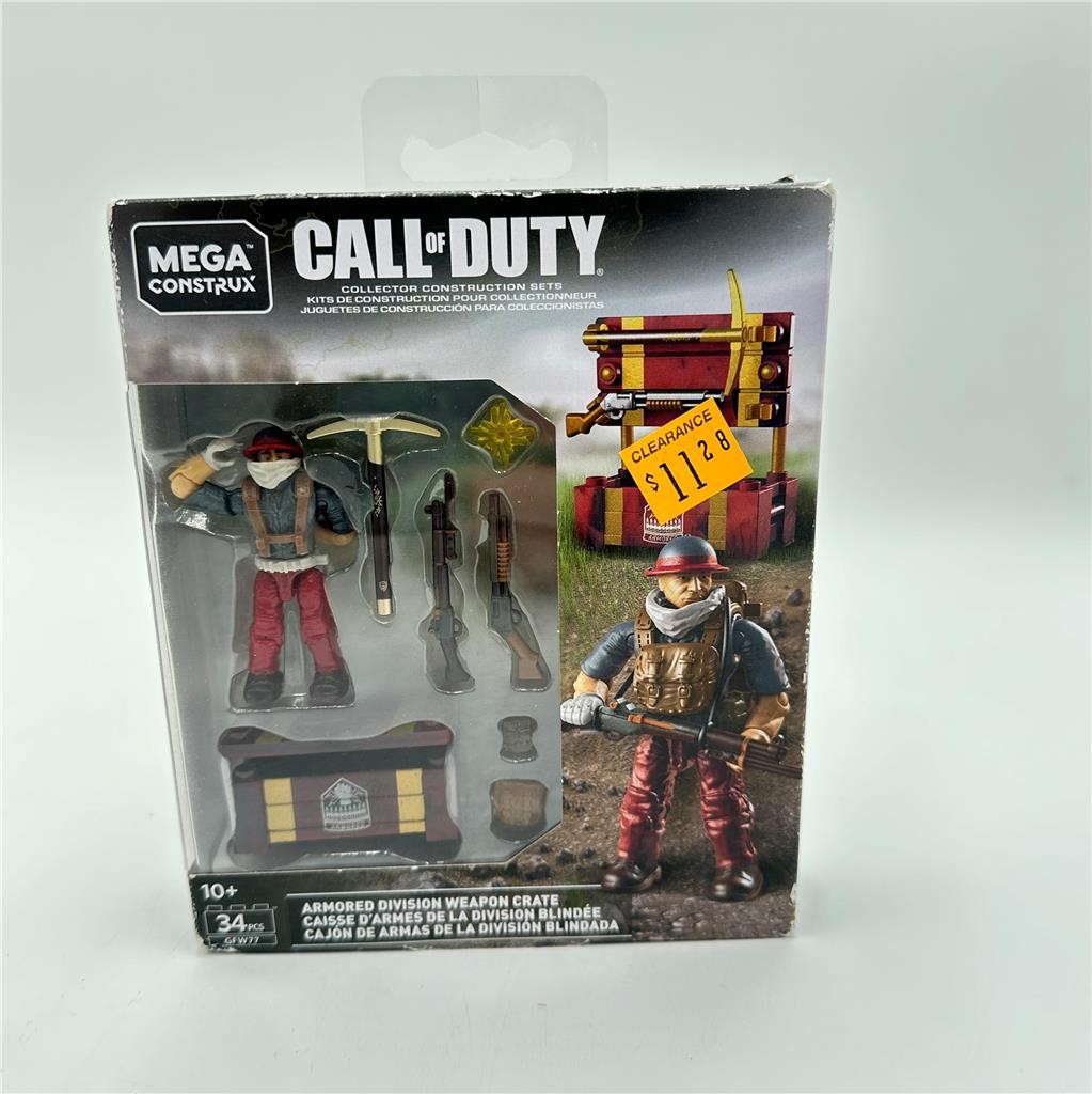 Mega Construx Call Of Duty Armored Division Weapon Crate, Brand New