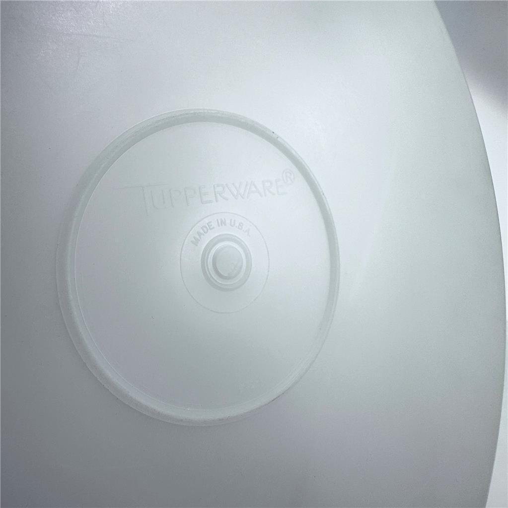 Vintage Tupperware Clear Circular Container with Lid