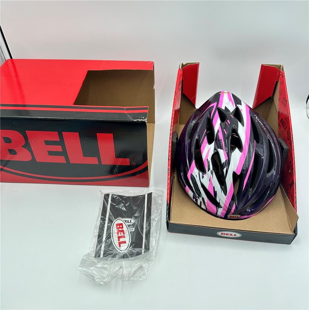 Bell Univeral Adults Cycling Helmet Purple Shatter Solar #7040989 21.25"-24"