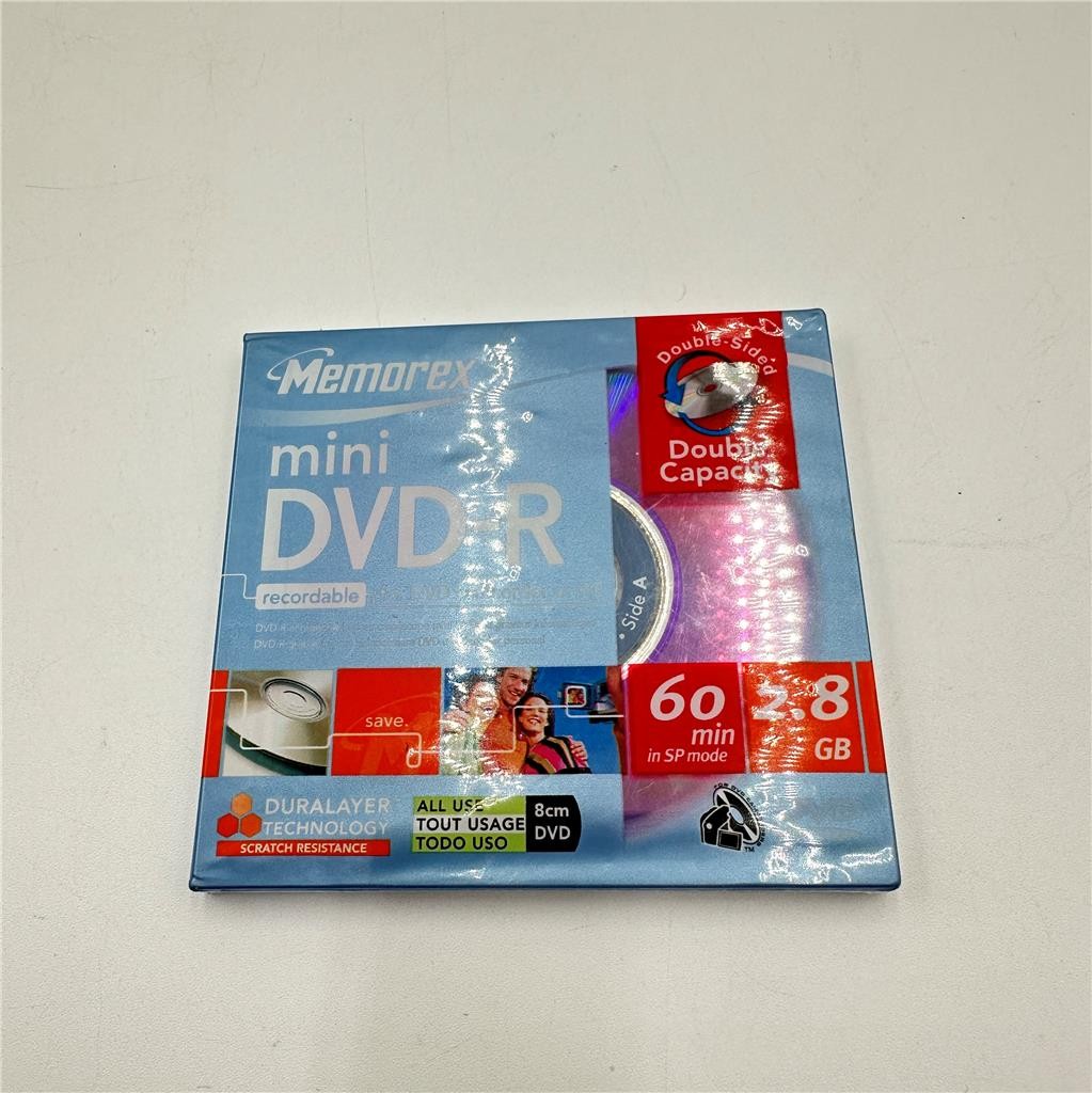 Memorex  Mini DVD-R 2.8 GB 60 Minute Double Sided Double New Sealed