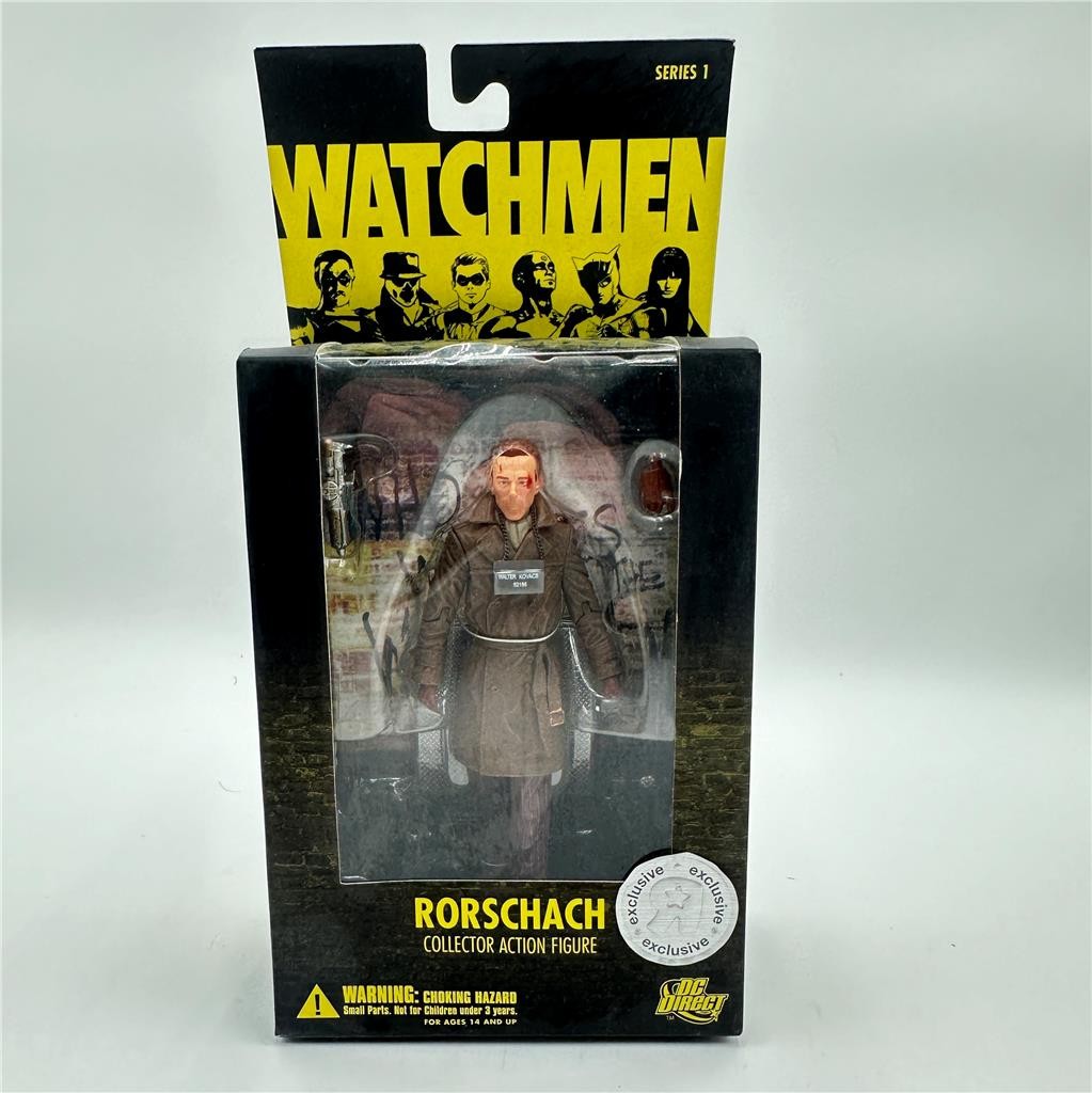 Rorschach DC Direct Series WATCHMEN Toys R US Exclusive Unmasked Figure NIB