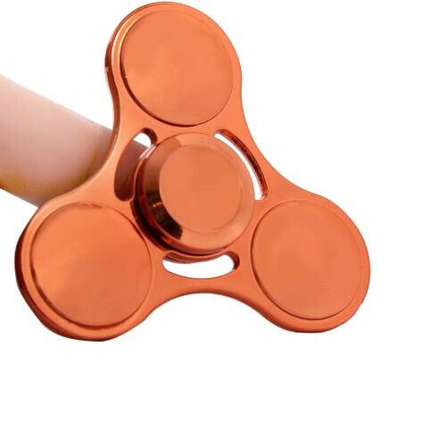 40pc - Copper Colored Metal  Fidget Spinner with Case