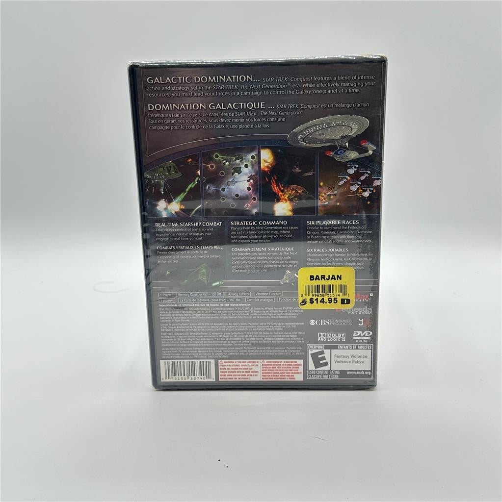Star Trek: Conquest (Sony PlayStation 2, 2007) SEALED