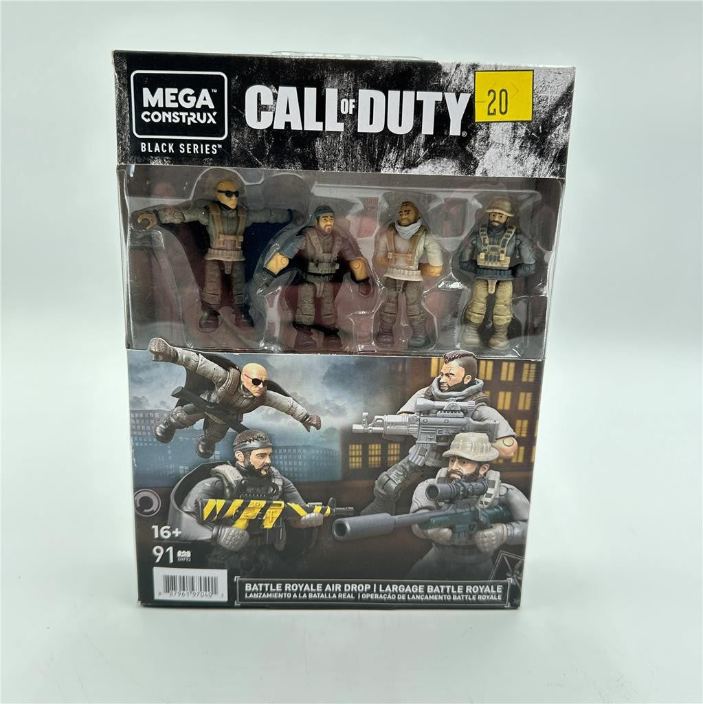Mega Construx CALL of DUTY BATTLE ROYALE AIR DROP SET Black Series 2021 NEW!