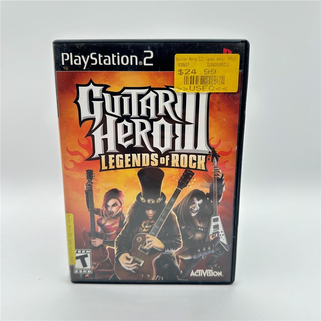 Guitar Hero III: Legends of Rock (Sony PlayStation 2, 2008)