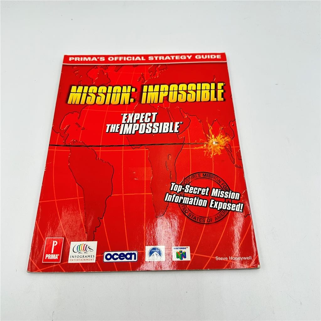 MISSION: IMPOSSIBLE Prima's Official Strategy Guide "EXPECT THE IMPOSSIBLE" N64