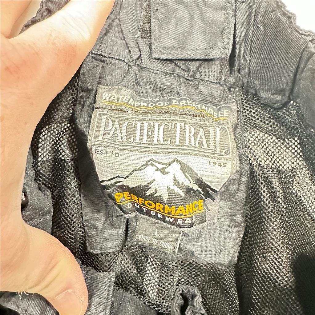 Pacific Trail Men L Ski Pants Waterproof Breathable Performance Outwear Black  B