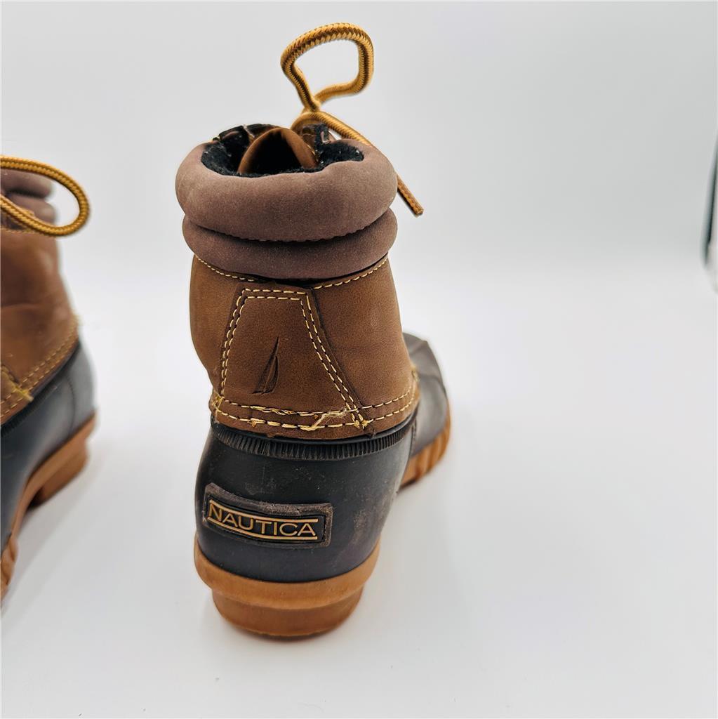 Nautica Kids Brown Waterproof ICE Boots Winter Shoe Toddler size 12