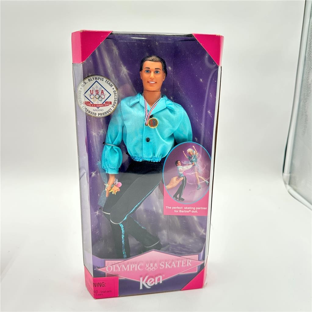Barbie Ken Doll USA Olympics Ice Skater Team 1997 Mattel #18502 NIB