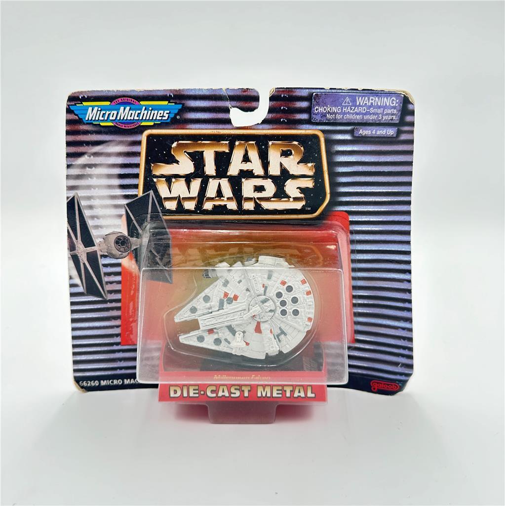 Star Wars Micro Machines Die Cast Metal Millennium Falcon 1996 Galoob New Sealed
