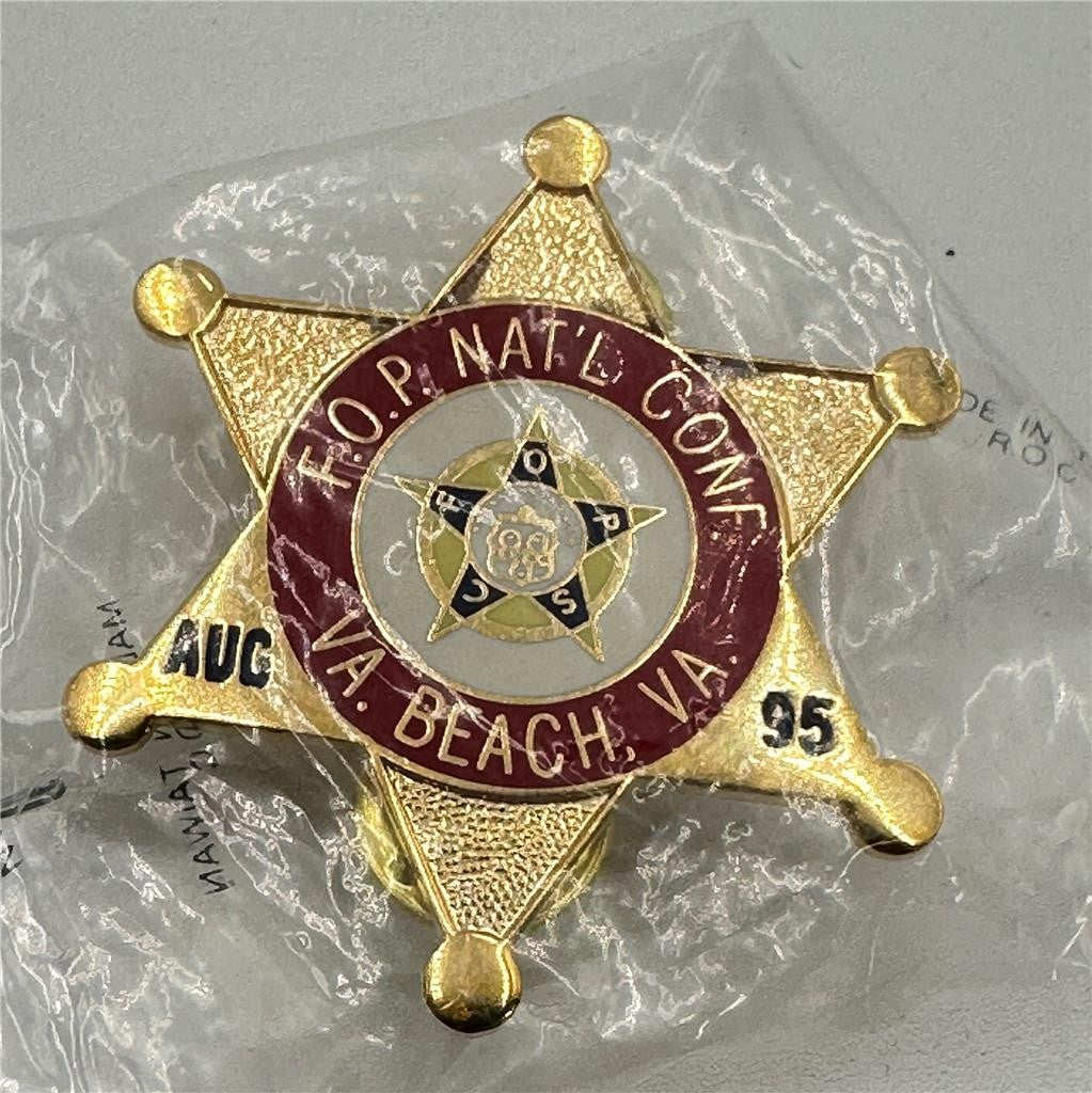 FOP Fraternal Order Of Police Aug '95 Virginia Beach, VA Pin