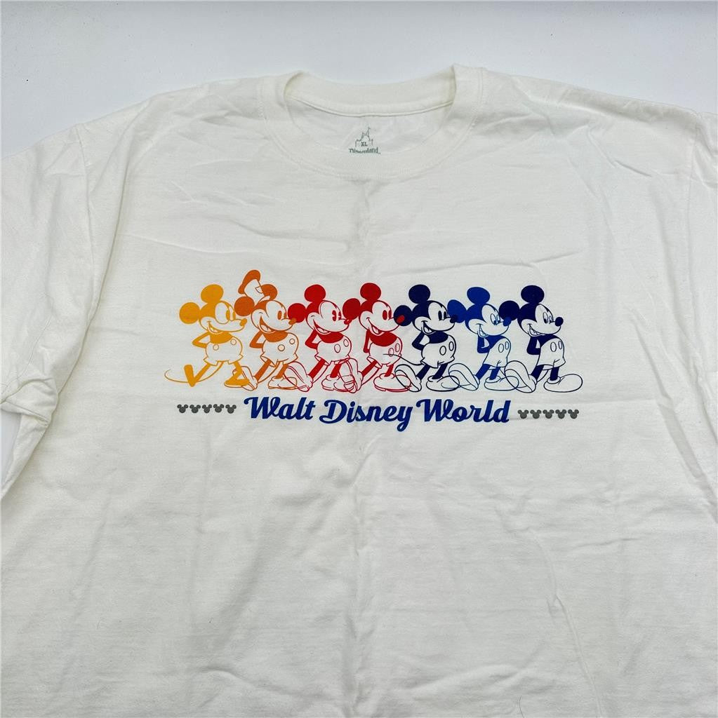 Disney Parks Hanes Mickey Mouse White XL T-Shirt