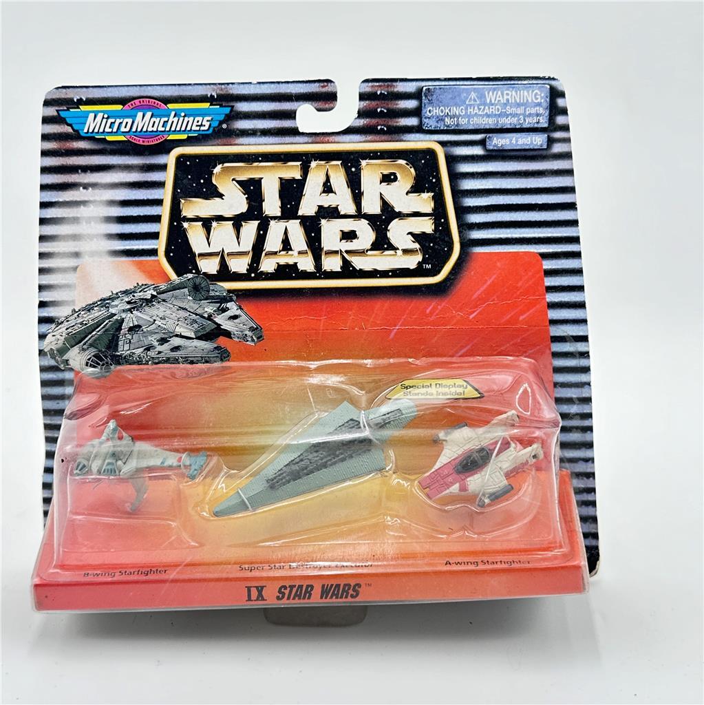 Star Wars Micro Machines IX 1997 B-Wing, A-Wing, Super Star Destroyer