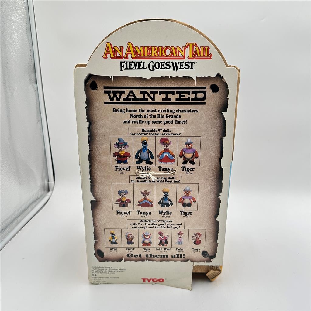 An American Tail Fievel Goes West Fievel Figure Doll 1991 Tyco Vintage
