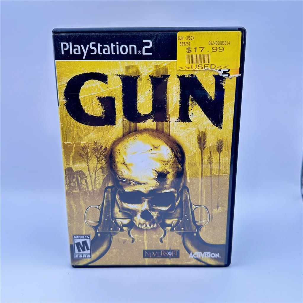 Gun (PlayStation 2 PS2) Complete CIB Black Label w/ Manual