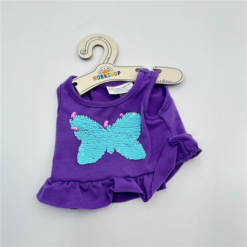 BUILD A BEAR WORKSHOP Clothing Purple Sequin Flipped Tank Top