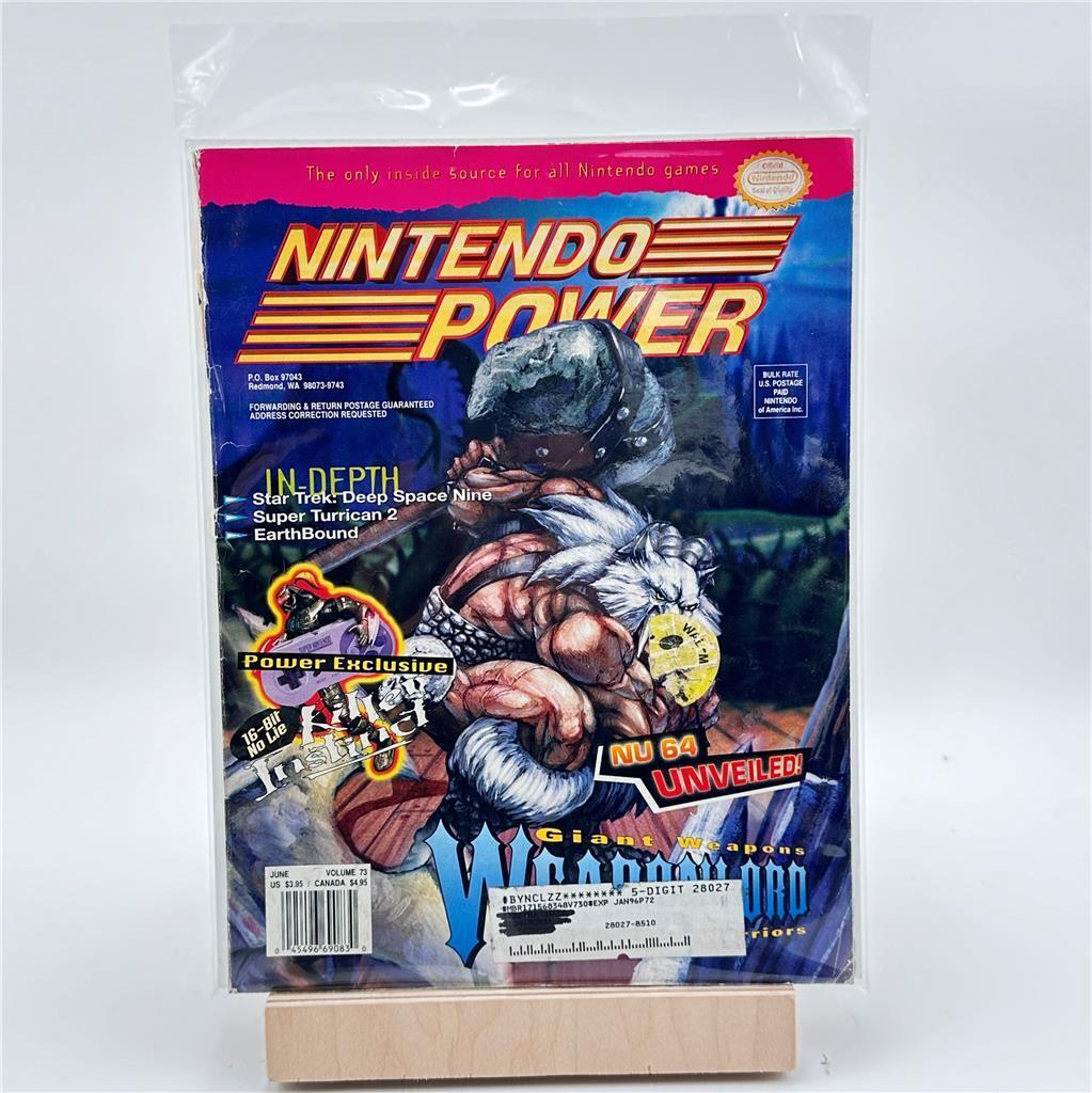 Nintendo Power Magazine Volume 73 June 1995 Weaponlord with Primal Rage Poster